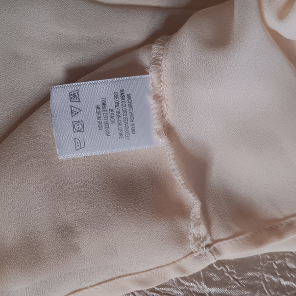 Metrostyle Cream Ruffle Front Blouse - Picture 11 of 13